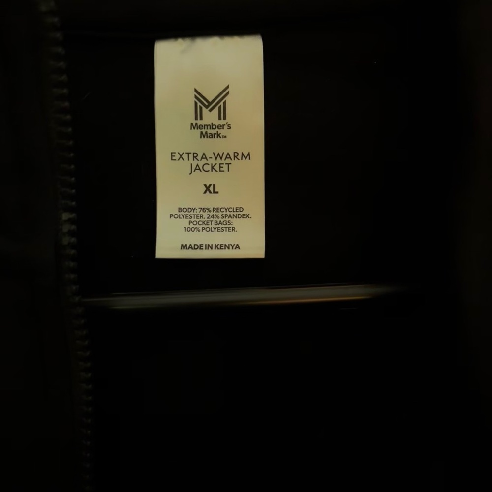 Member's Mark Extra-Warm Black Jacket